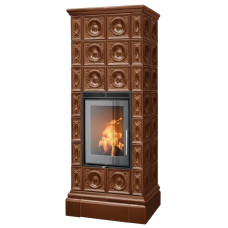 Kachlová Krbová kamna ABX Venezia exklusive XL, Hnědá